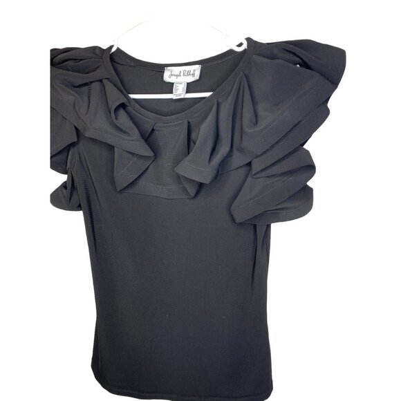 Joseph Ribkoff Ruffle collar blouse Size Six - Picture 3 of 4